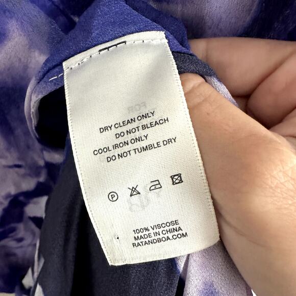 Rat & Boa Lucille Floral Maxi Dress Purple Orchid - Picture 4 of 5